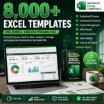 8,000+ Excel Templates Bundle