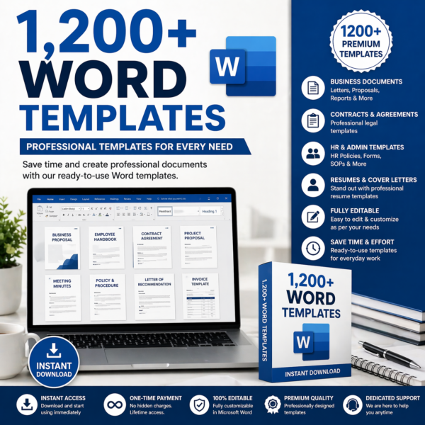 12,00+ Word Templates Bundles